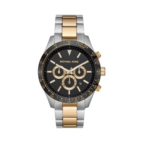 michael kors stainless steel chronograph layton watch golden|michael kors chronograph watch.